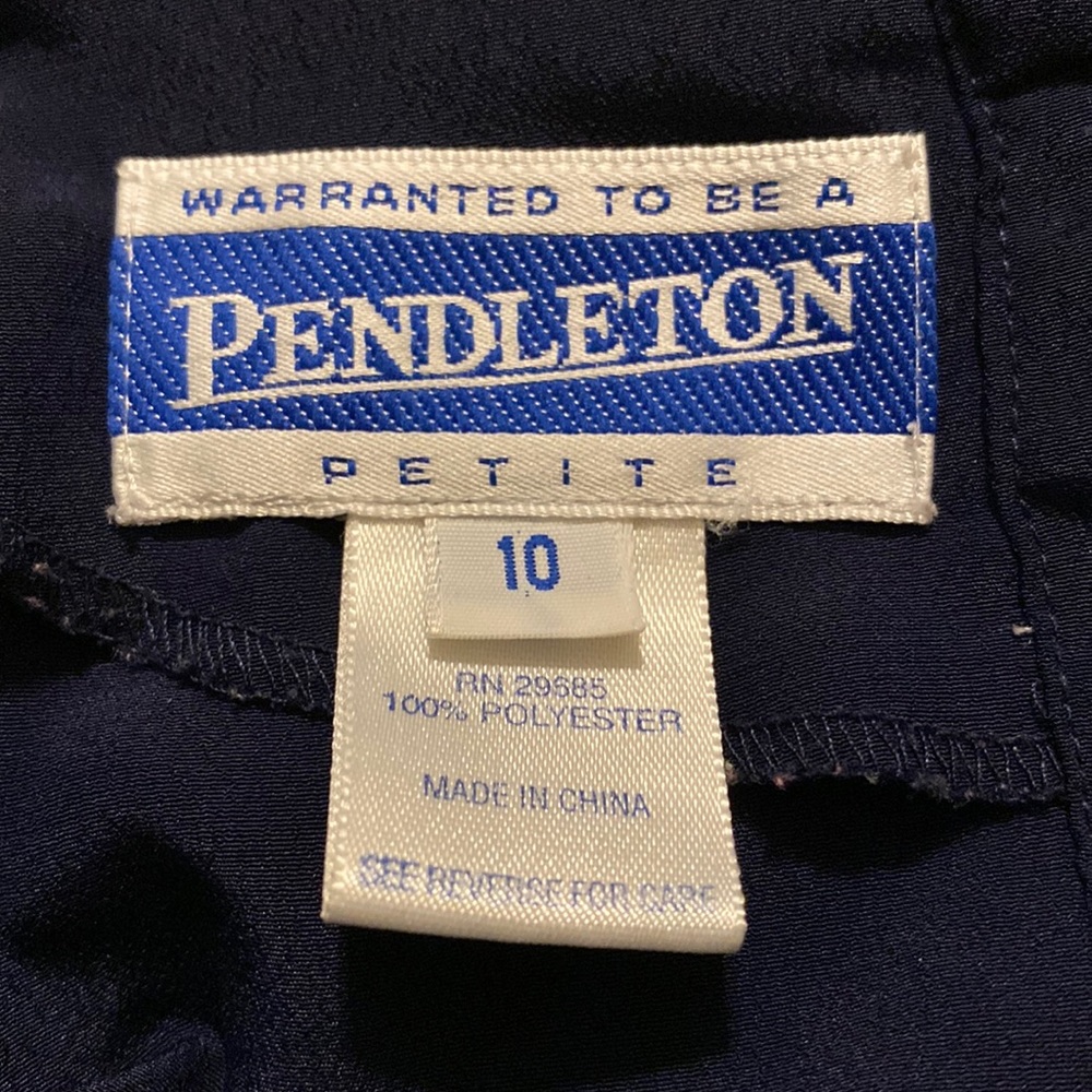 Vintage Pendleton Petite Long Sleeve Blouse - Picture 3 of 5